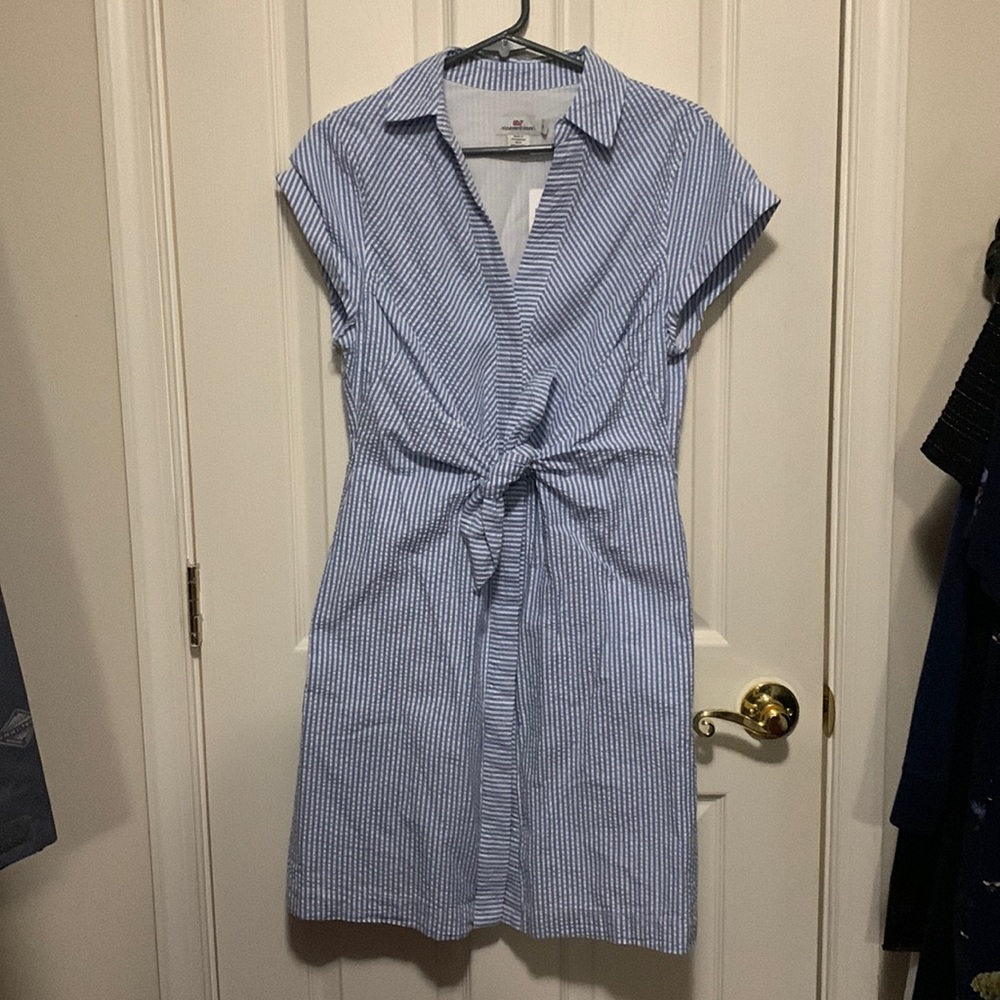 NWT vineyard vines seersucker shirt dress
